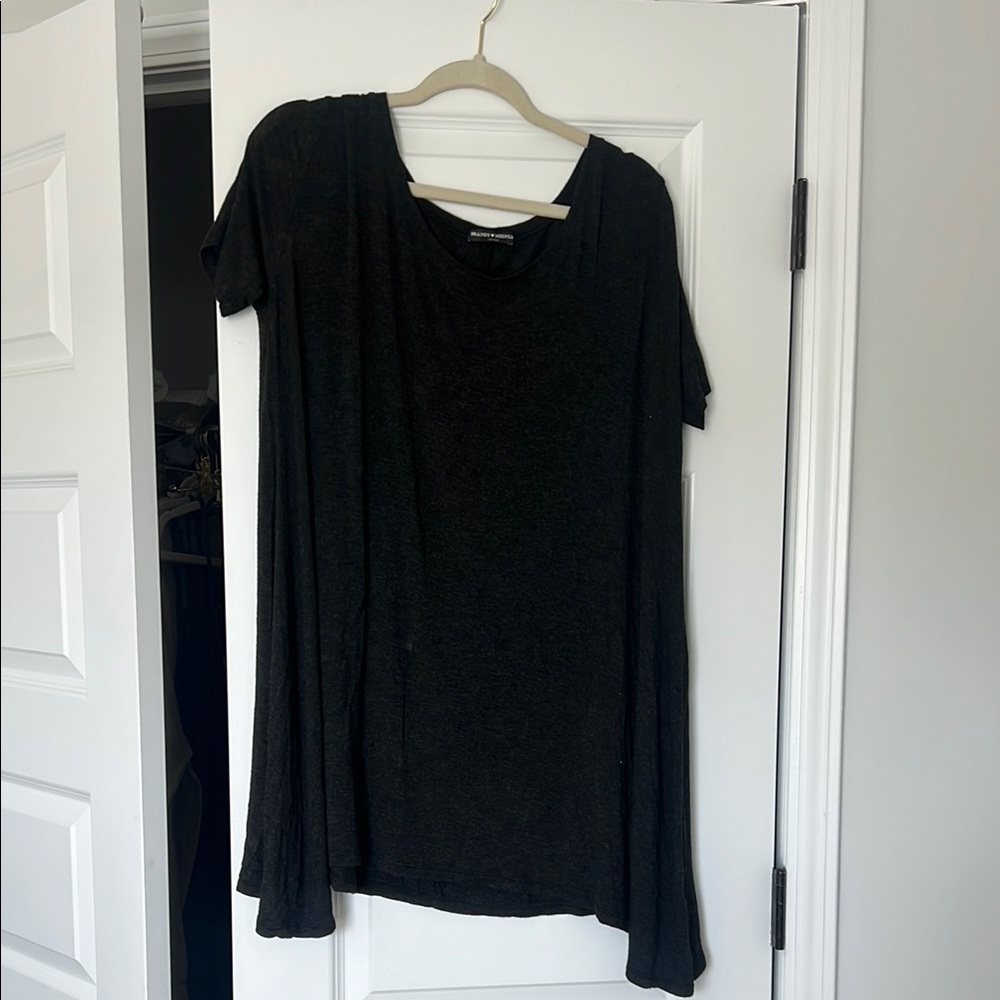 Brandy Melville Black Oversized Short Sleeve T-Shirt